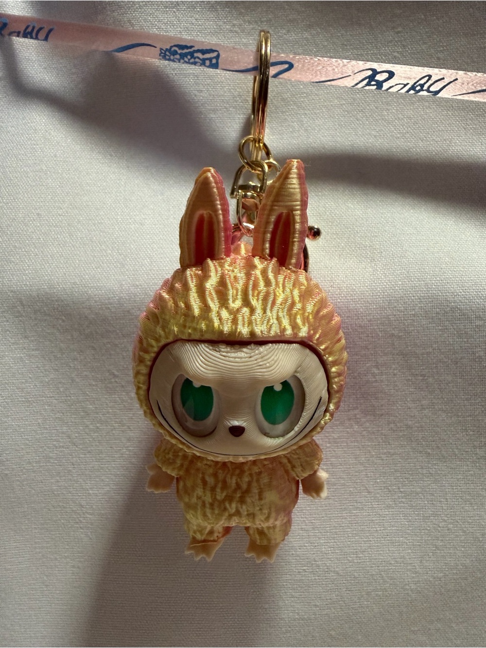 Labubu Keychain multicolor 3D printing